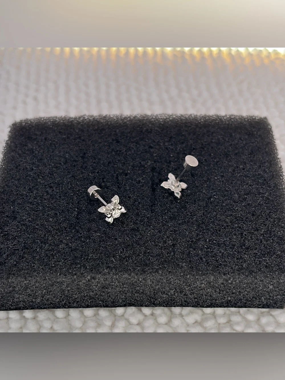 8mm CZ Star Stud Earrings for Men Women Streetwear Hip Hop Punk Unisex Earrings
